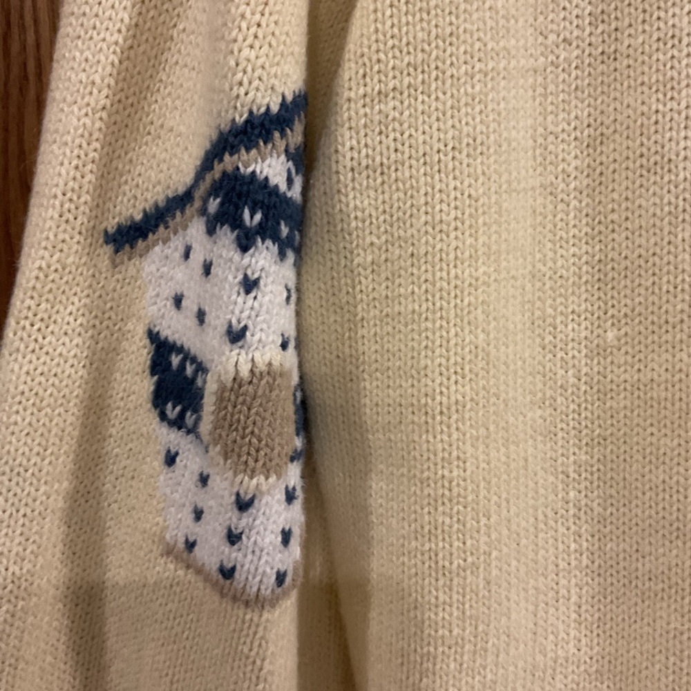 Christopher & Banks Hand Embroidered Birdhouse Cardigan Sweater Size M - Picture 8 of 10
